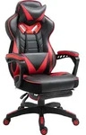 Vinsetto Ergonomischer B&uuml;rostuhl Gamingstuhl verstellbarer R&uuml;cken Rot - Schwarz/Rot