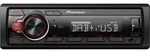 Pioneer MVH-130DABAN mit DAB Antenne - Schwarz/Rot