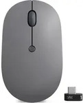 Lenovo Go, Beidh&auml;ndig, Optisch, RF Wireless, 2400 DPI, Schwarz, Grau - Schwarz/Grau