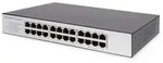 DIGITUS 24-Port Fast Ethernet Switch, Unmanaged - Grau