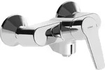 Hansa Einhand-Brausebatterie HANSAPOLO DN 15, f&uuml;r Wandaufbau verchromt - Silber