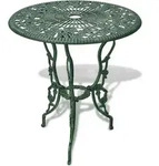 vidaXL 3-tlg. Bistro-Set Aluminiumguss Gr&uuml;n - Gr&uuml;n