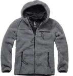 Brandit Teddyfleece Outdoorjacke mit Kapuze Gr&ouml;&szlig;e XL Farbe Anthrazit - Schwarz - XL