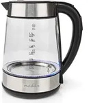 Nedis Wasserkocher - 1.7 l - Glas - Transparent - 60,70,80,90,100 &deg;C -