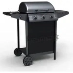 Tepro Hampton Gasgrill, 3 Brenner, 11 kW, Edelstahl Schwarz pulverbeschichtet,...
