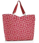 Reisenthel Shopper XL, Stoffbeutel, Rot, Wei&szlig;, Polyester, Muster, 35 l, 680 mm -