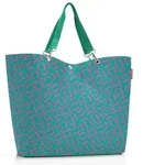 Reisenthel Shopper XL, Stoffbeutel, Blau, Wei&szlig;, Polyester, Muster, 35 l, 680 mm -