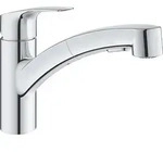 GROHE Eurosmart, Ziehen, Chrom, Hebelgriffe, Einzelbild, 1/2", Spray - Silber
