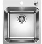 BLANCO Sp&uuml;le SUPRA 400-IF/A R12 mit Ablauffernbedienung und Zugknopf / ab 45 cm