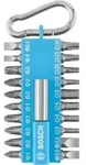 Extra Hard Schrauberbit‐Set mit Karabinerhaken, hellblau, 21‐tlg. F&uuml;r