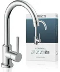 SCH&Uuml;TTE K&uuml;chenarmatur CORNWALL, Wasserhahn K&uuml;che mit schwenkbarem Auslauf - Silber