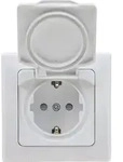 DELPHI Schutzkontakt-Steckdose IP44 - Wei&szlig;