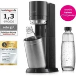 SodaStream Wassersprudler Titan ohne CO2-Zylinder, 1x 1L Glasflasche und 1x 1L