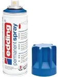 Edding Permanent Spray, 200 ml, Blau, Matte, Spr&uuml;hdose - Blau/Wei&szlig;