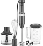 Kitchenaid 5KHBV83EDG Mixer Stabmixer mit Zubeh&ouml;r Dunkelgrau Factory Serviced -