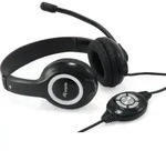 Equip Stereo-Headset Wired mit Mikro USB-A 2.00m schwa - Schwarz