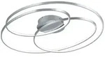 Trio Leuchten - Design Deckenleuchte I Deckenlampe I Lampe I Leuchte Stahl I Silber I