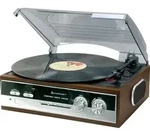 Soundmaster PL 186, Aluminium, Transparent, Metall, Kunststoff, Holz, FM, CE, 3,5 mm,