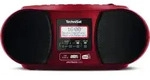TechniSat DIGITRADIO 1990 | Stereo-Boombox mit DAB+, UKW, CD-Player - Rot