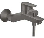 Wannenmischer Talis E Aufputz brushed black chrome Aufputz - Wei&szlig;