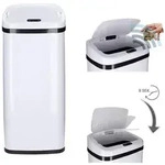 GEORGES Automatischer &Ouml;ffnen / Schlie&szlig;en Sensor-M&uuml;lleimer rund 40l - Wei&szlig;