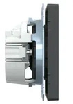 Merten SCHUKO-Steckdose, BRS, Steckklemmen, Anthrazit, System Design, 1 Stk. - Wei&szlig;