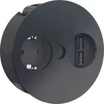BACHMANN TWIST 1x Schutzkontakt, Aderendh&uuml;lsen, USB-Charger,
