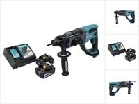 Makita DHR 202 RT Akku Kombihammer 18 V 2,0 J SDS Plus + 2x Akku 5,0 Ah +...