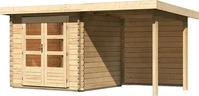 Karibu 9300, Karibu Gartenhaus Blockbohlenhaus Ger&auml;tehaus Bastrup 2 im Set mit