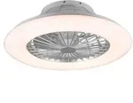 LED Deckenventilator, RGB, Fernbedienung, 50 cm - Silber