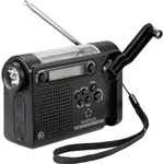 Renkforce RF-CR-200 Kofferradio UKW, MW, KW Notfallradio wiederaufladbar, Solarpanel,