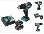 Makita DHP 484 RT Akku Schlagbohrschrauber 18 V 54 Nm Brushless + 2x Akku 5,0...