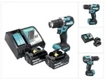 Makita DDF 487 RT Akku Bohrschrauber 18 V 40 Nm Brushless + 2x Akku 5,0 Ah +