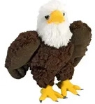 Weisskopfseeadler ca 20cm Cuddlekins Pl&uuml;sch Wild Republic 11497 - Braun