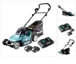 Makita DLM 382 PG2 Akku Rasenm&auml;her 36 V ( 2x 18 V ) 38 cm 40 l + 2x Akku 6,0...