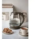 Adler AD 1286, 2 l, 2200 W, Grau, Transparent, Glas, Wasserstandsanzeige -