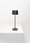 Zafferano Olivia Pro Tischlampe - Aufladbare LED Au&szlig;enlampe - 35,5 cm - Grau