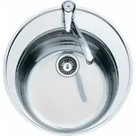 Teka Centroval 1B Edelstahlsp&uuml;le Poliert - Silber