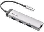 Verbatim USB-C Multiport Hub Four Port USB 3.2 Gen 1 - Grau