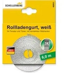 Schellenberg Rollladengurt Mini 14 mm breit, 6 m lang, wei&szlig;, 46003