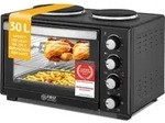 TZS First Austria - Mini Backofen mit Kochplatten 30L 3200W - 4 Einschubh&ouml;hen -