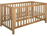 Bubema Nils classic Babybett aus massiver Buche umwandelbar in Sofa, inkl....