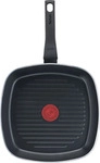 Tefal Simply Clean B5674053, Quadratisch, Grillpfanne, Schwarz, Titan, Aluminium,