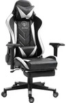 Gaming Stuhl mit Fu&szlig;st&uuml;tze und ergonomsichen 4D-Armlehnen gaming chair in