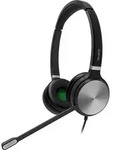 Yealink YHS 36 Dual YHS36 Kopfh&ouml;rer Kabelgebunden Kopfband B&uuml;ro/Callcenter Schwarz,