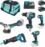 Makita DDF486RTJ, Makita DDF486RTJ, Handbohrmaschine, Schwarz, Blau, 1,3 cm, 2100