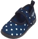 Playshoes Uni-Kinder Herzchen Niedrige Hausschuhe, Blau (Marine 11), 18/19 EU