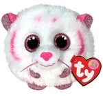 Tabor Tiger Beanie Balls, ca. 10 cm - Rosa/Wei&szlig;