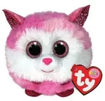 Pinky Husky Beanie Balls, ca. 10 cm - Rosa/Wei&szlig;