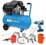 G&Uuml;DE Profi Kompressor 405/10/50 50l 10 bar 2200W 2 Anschl&uuml;sse viel Zubeh&ouml;r
